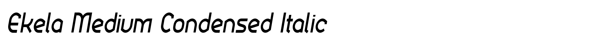Ekela Medium Condensed Italic image